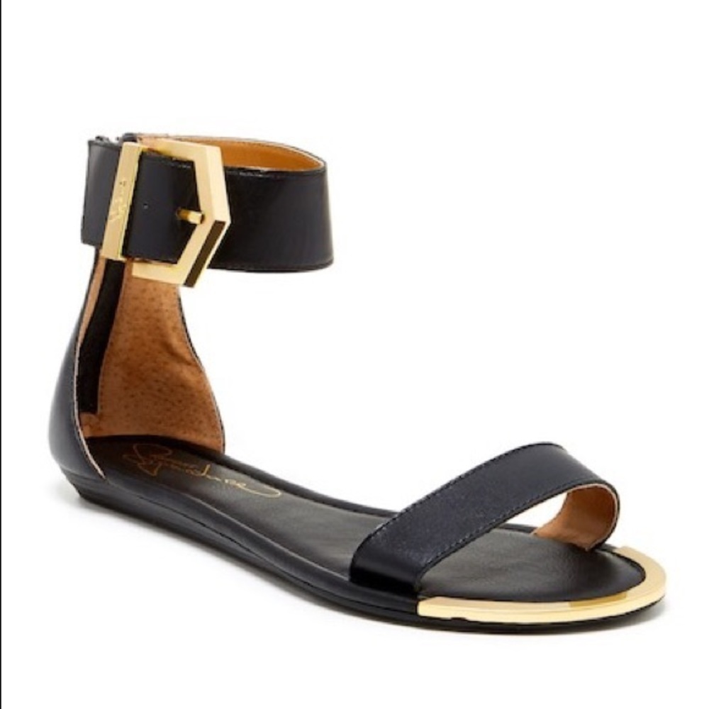 Report Signature Louie Ankle Cuff Sandal in Black